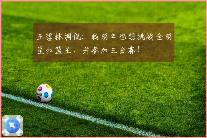 王哲林调侃：我明年也想挑战全明星扣篮王，并参加三分赛！